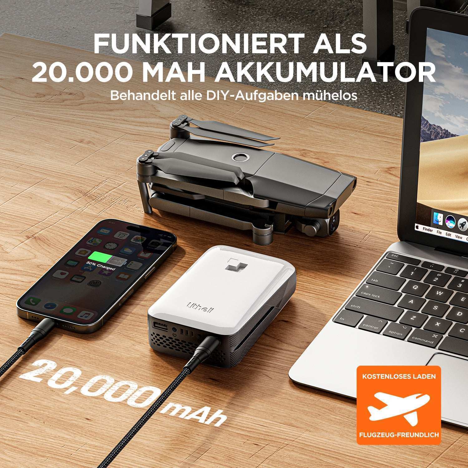 2025 U20 43 cm Akku-Rasenmäher mit Radantrieb und bürstenlosem Motor | Inklusive 2 x 4,0 Ah Akkus | Mäht mühelos bis zu 500 m²