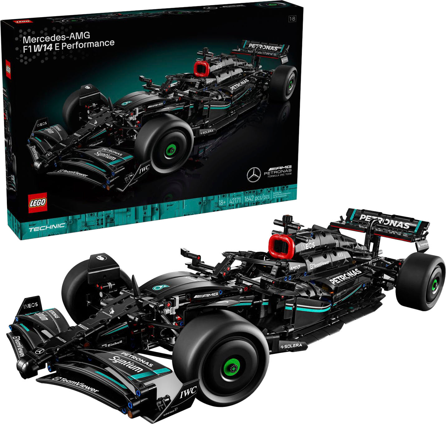 LEGO Technic Mercedes-AMG F1 W14 E Performance 42171 på siden