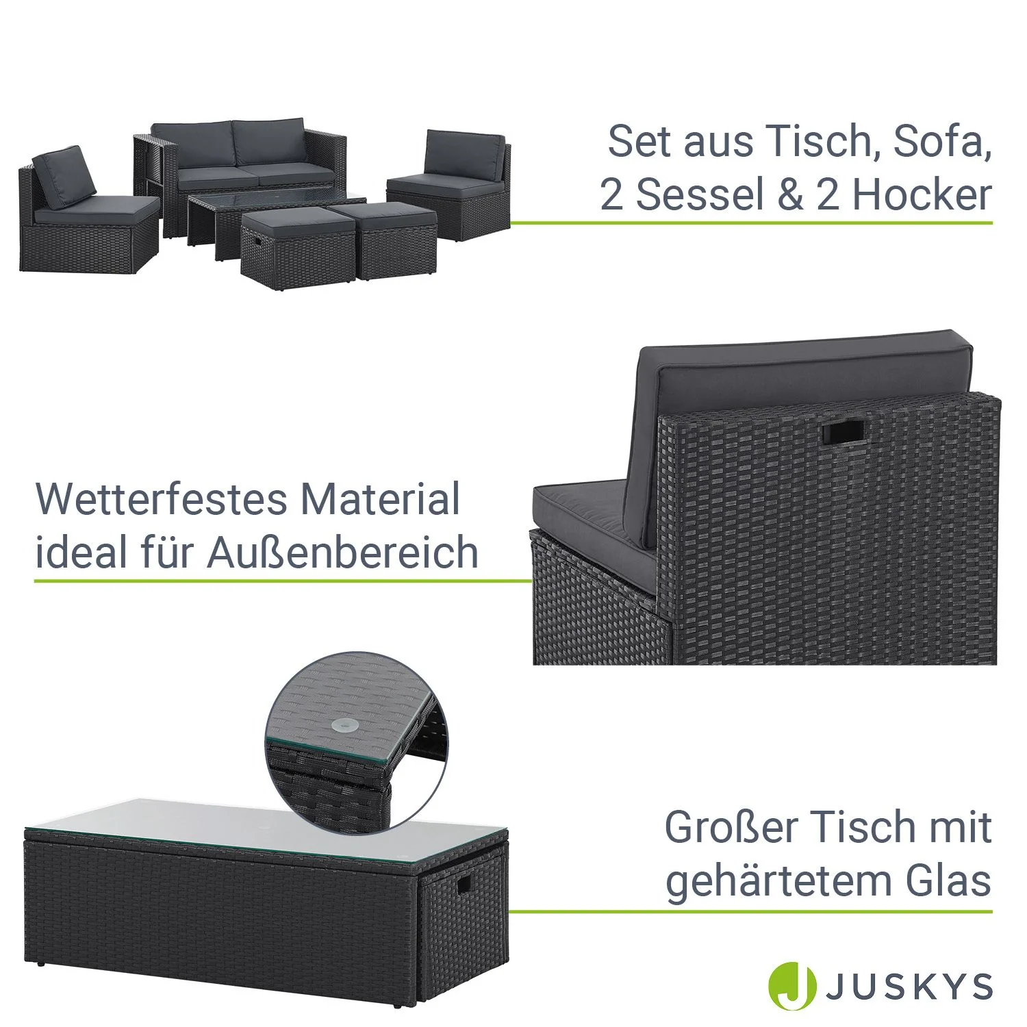 Ensemble de jardin Salou en polyrotin 2025