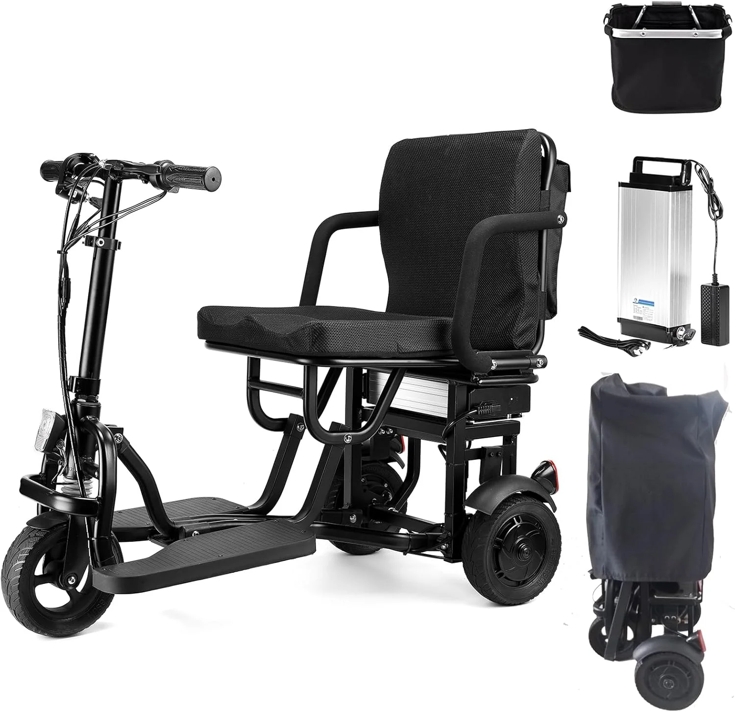 2025 WISGING 3-hjulet foldbar elektrisk løbehjul – Praktisk mobilitet for voksne og seniorer