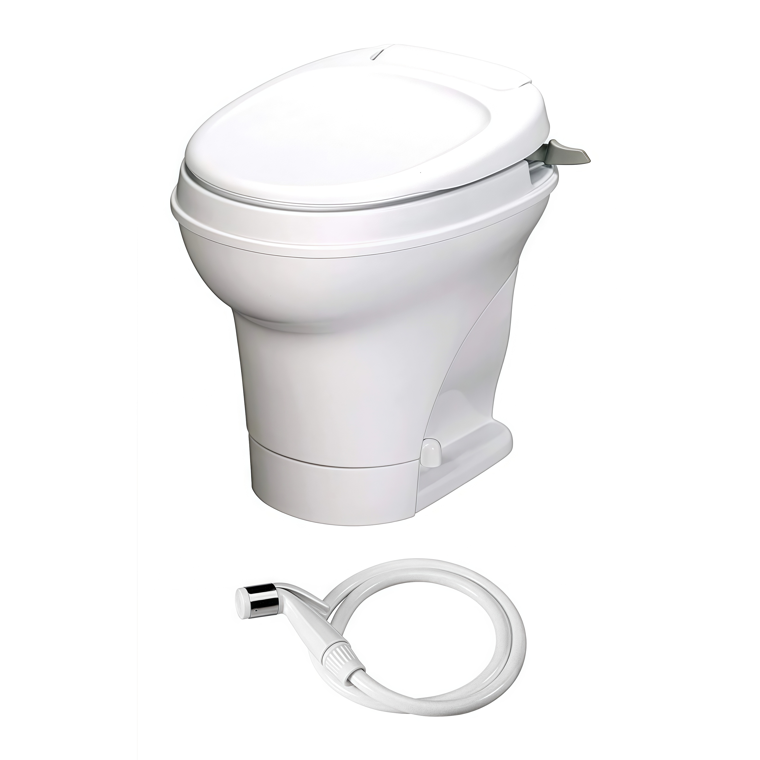 Aqua-Magic V Wohnmobiltoilette mit Handspülung und Handbrause / Hohes Profil / Weiß – Thetford 31675