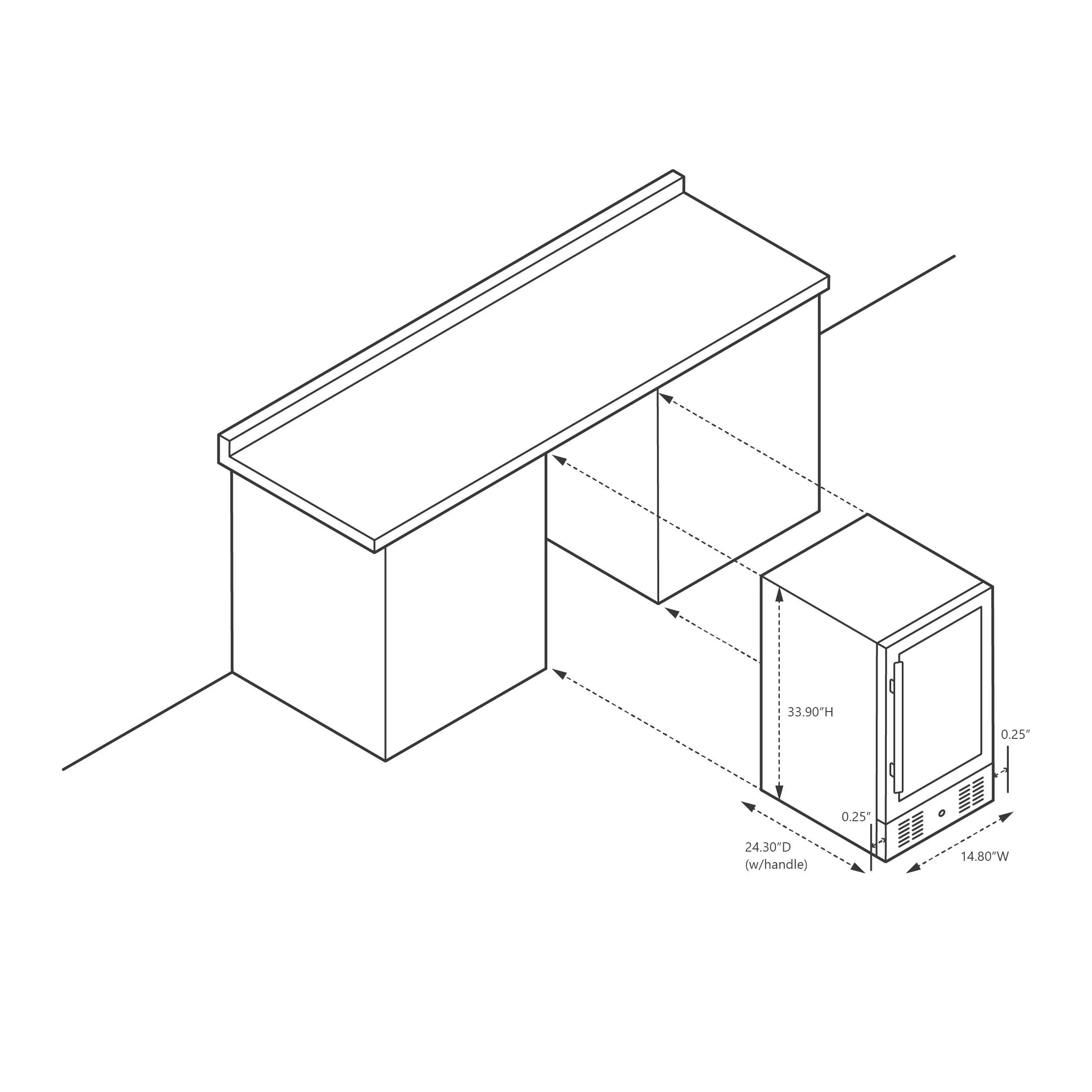 2025 Newair® Indbygget drikkevarekøleskab med dobbelt zoner – 48 dåser og 9 flasker – 15 tommer