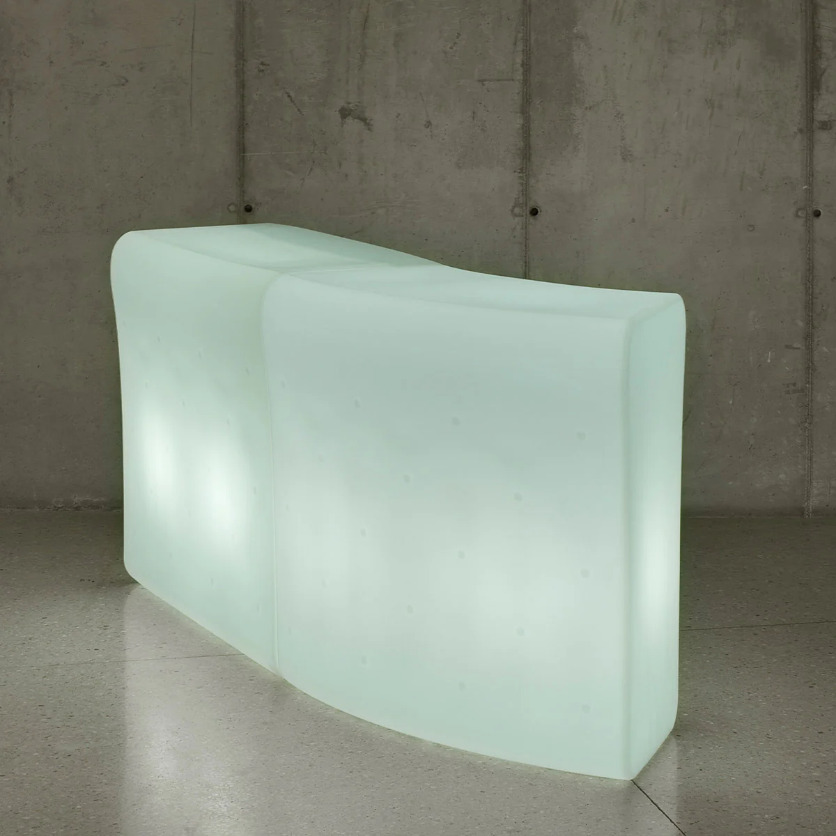 Gebogene Bartheke mit Beleuchtung Ibiza 120