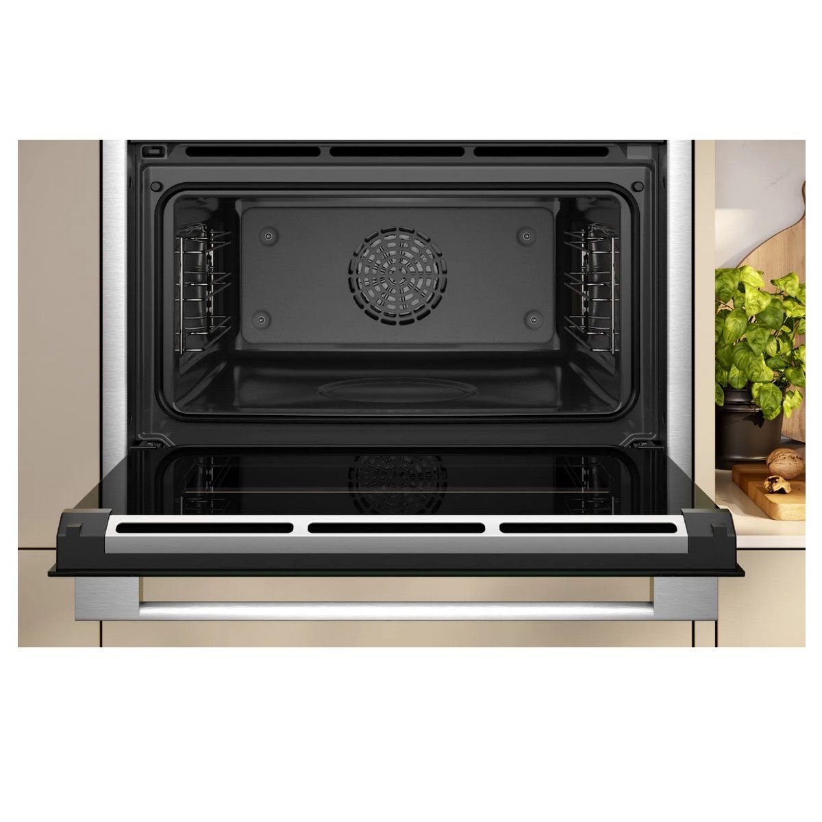 Neff Einbau-Dampfgarer-Kombinationsbackofen 47 l 60 cm A+ EcoClean Schwarz - C24fs31n0