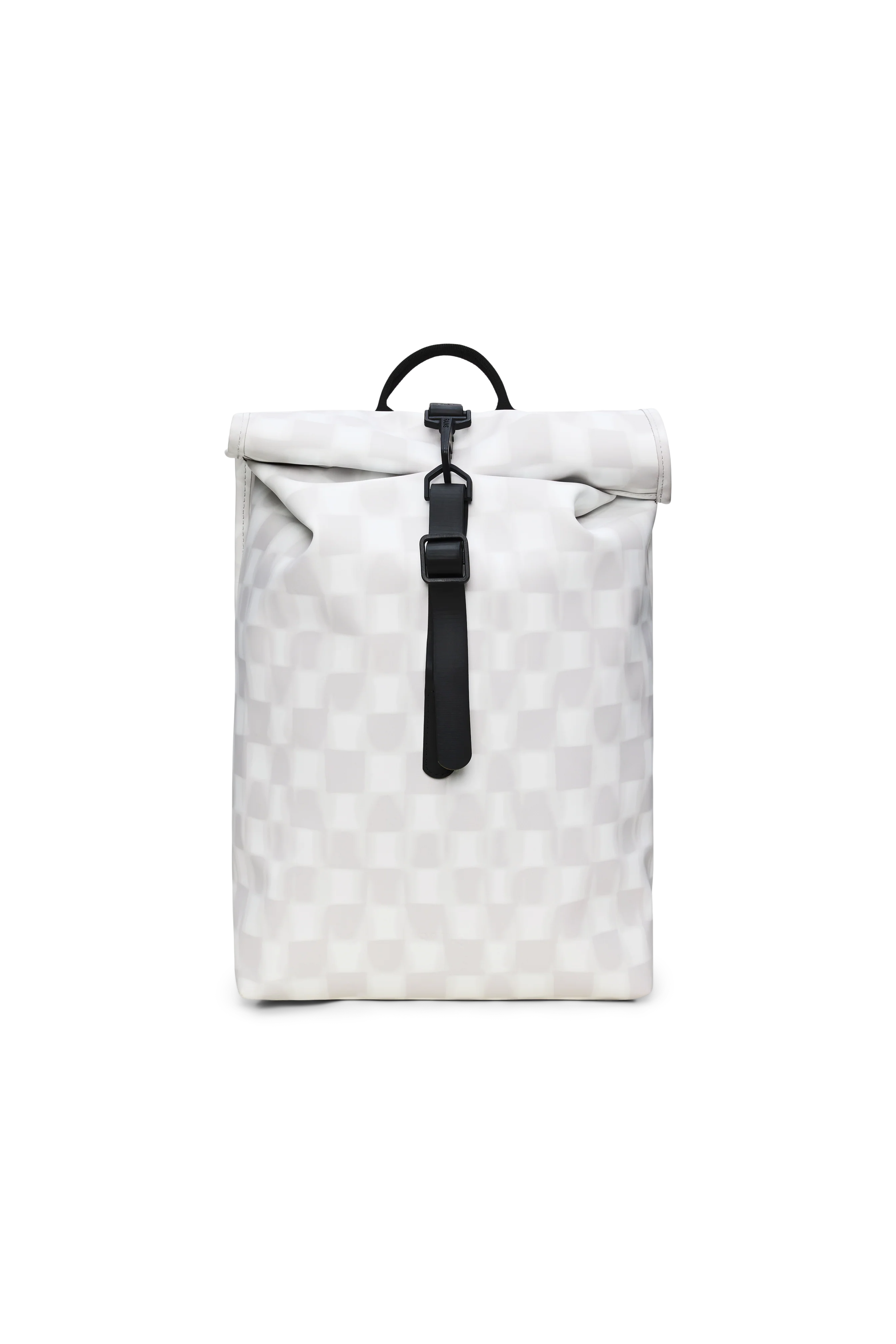 2025 Rolltop Rucksack Mini – Kompakt og vandtæt urban rygsæk med karabinhagelukning – PU-stof – Ideel til daglig pendling