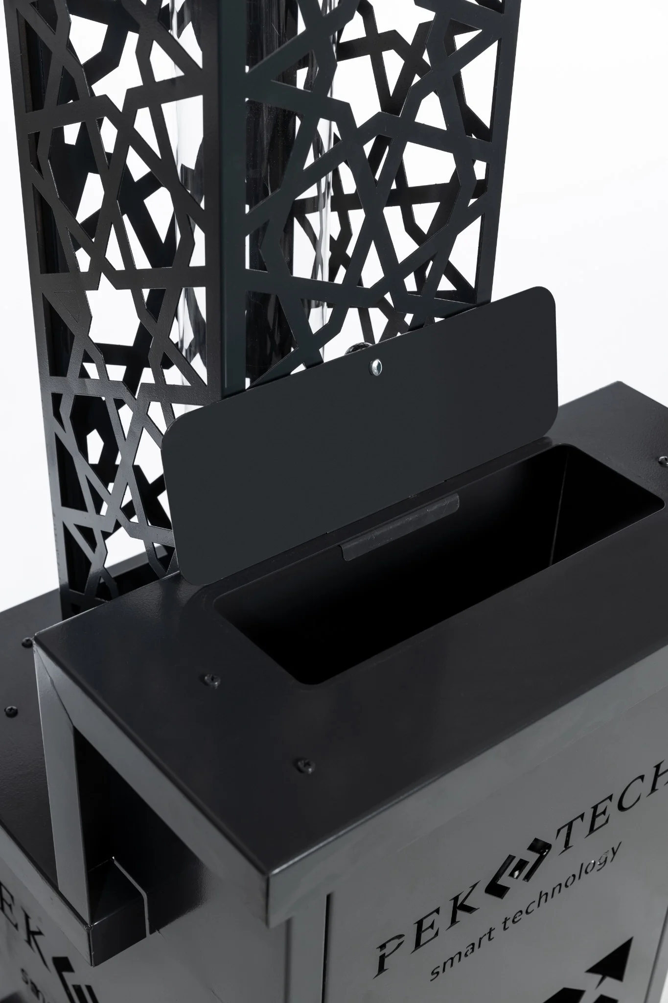 Pektech Peluxe Anthrazit 2025 – Eleganter Pelletofen für Garten, Terrasse und Restaurants