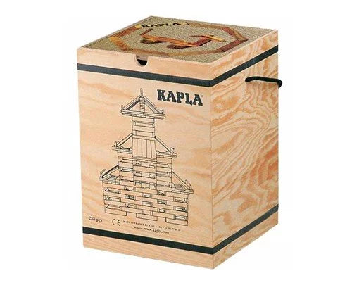 KAPLA 280-teiliges Bausteinset mit fortgeschrittenem Tier- und Architekturbuch in Rot