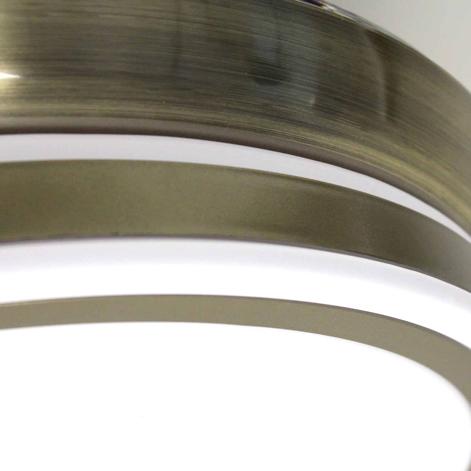 Wonderlamp – Mini ventilateur de plafond LED Pearl avec pales rétractables, moteur CC silencieux, 3 températures de couleur réglables, 46 W, blanc