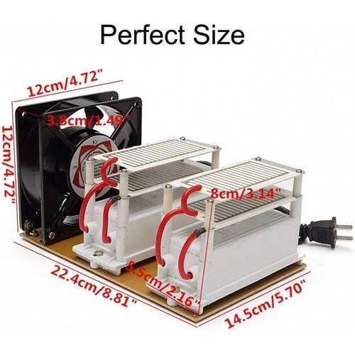 Générateur d'ozone LEONEBEBE 110 V, machine de désinfection à l'ozone, purificateur d'air, longue durée de vie, avec minuterie, expédition par DHL (2000 mg)