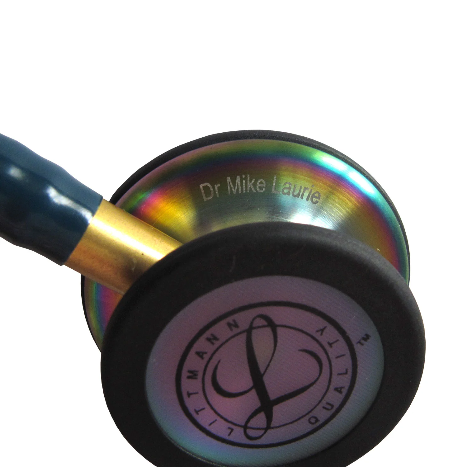Stéthoscope de surveillance Littmann Classic III 2025 : Arc-en-ciel bleu Caraïbes 5807