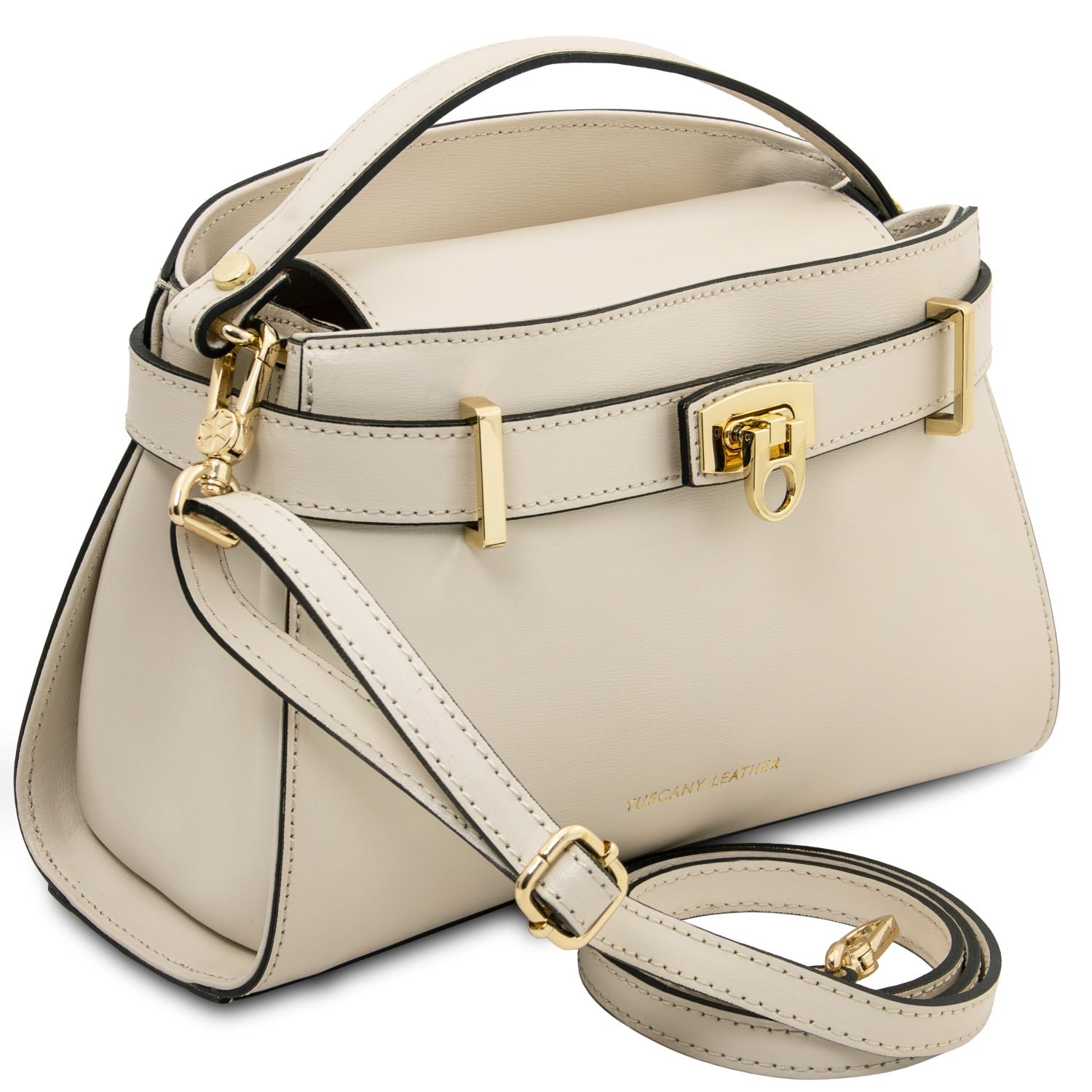 Maisy - Leather top handle bag in smooth leather | TL142459