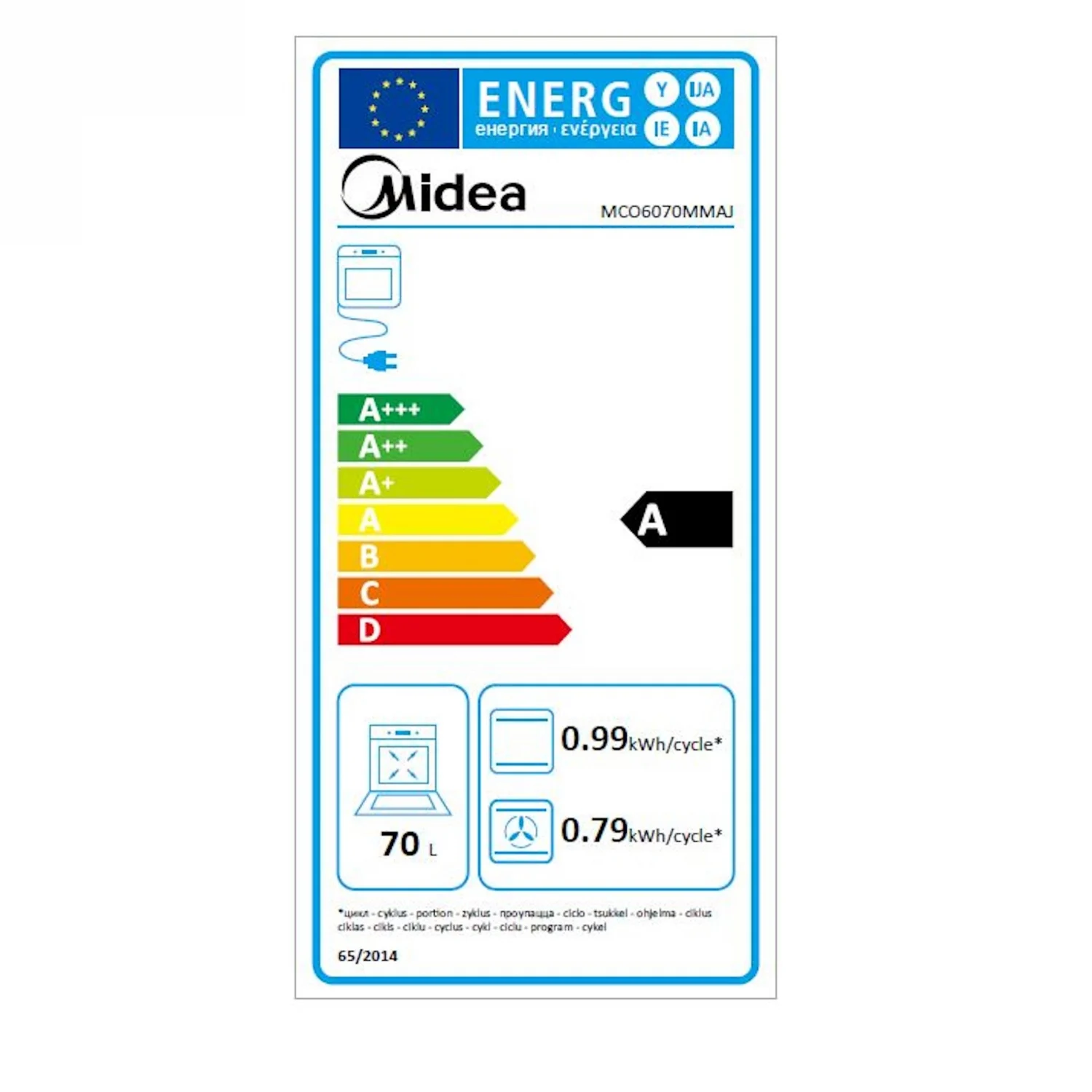 Midea Backofen A MCO6070MMAJ