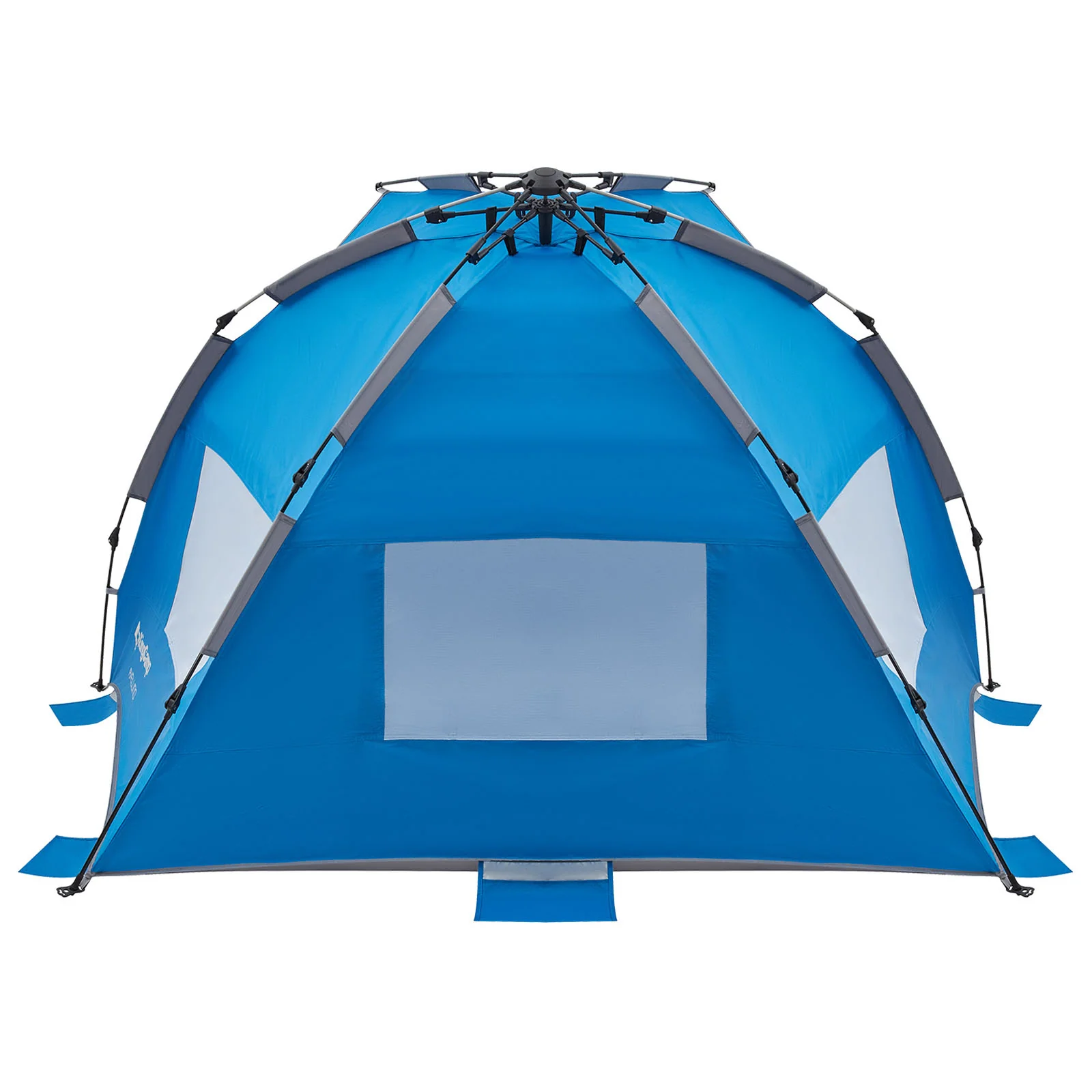 2025 KingCamp Avellino – Automatisches Strandzelt mit UPF50+ Sonnenschutz, Wind- und Sichtschutz, hydraulischer Konstruktion, Sandsäcken und Moskitonetzen an den Fenstern