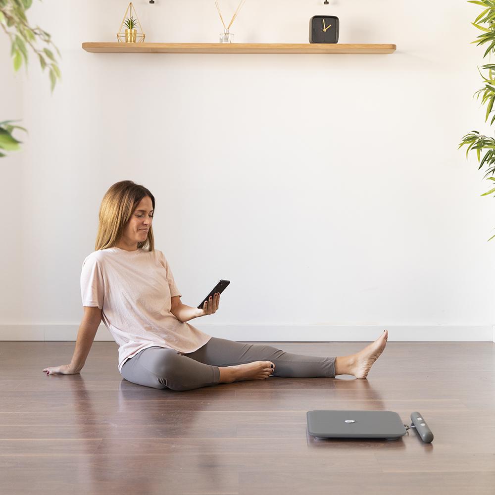 Personenpflege-Badezimmerwaage Surface Precision 10600 Smart Healthy Pro Dunkelgrau