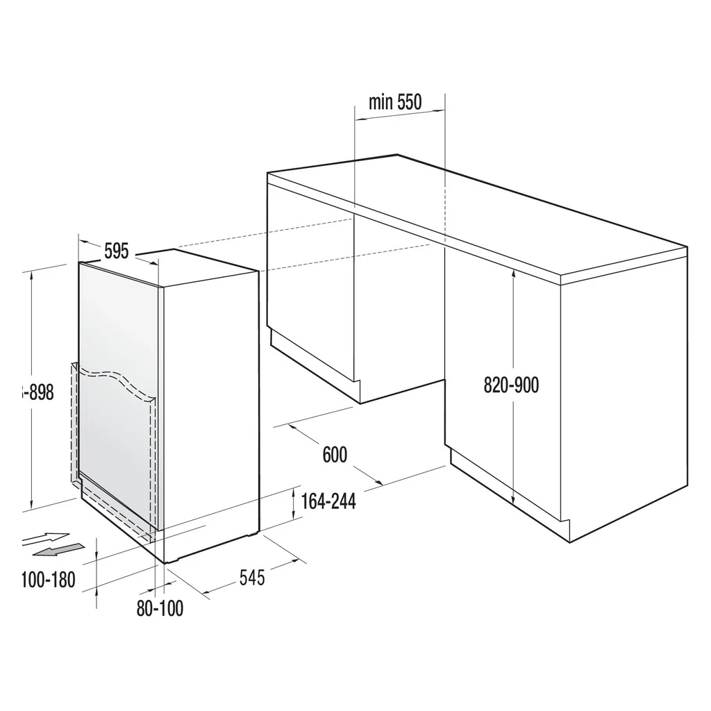 2025 Gorenje EB – Køleskab med fast dør. Kompatibel med UB RIU 609 EA1