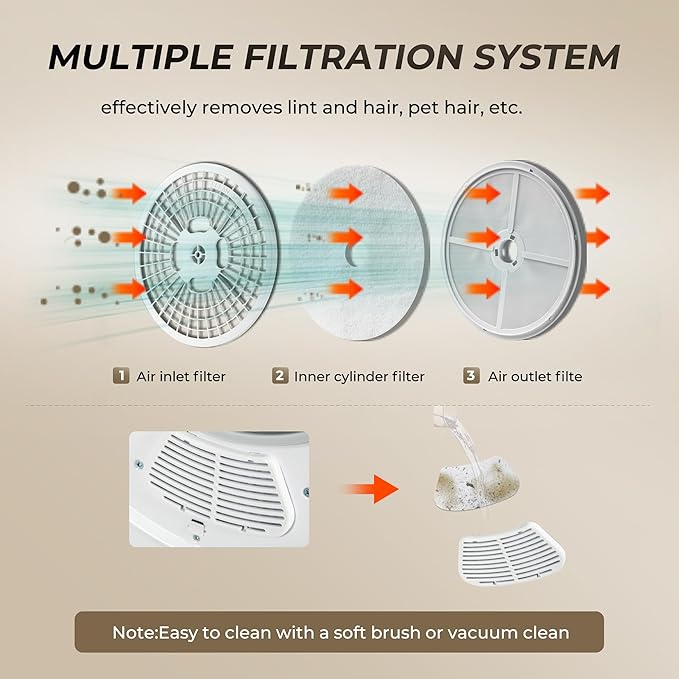 2025 EUHOMY Bærbar Kompakt Tørretumbler med Udluftningskanal