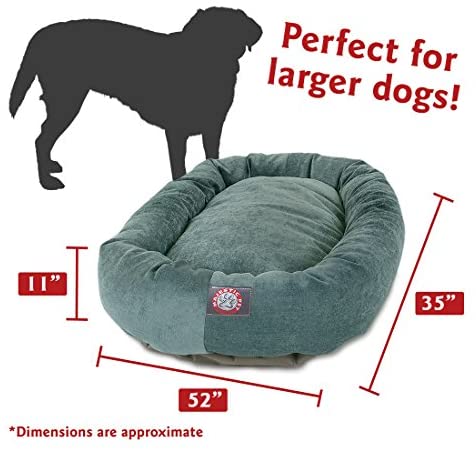 Majestic Pet Villa Bagel Hundeseng | Beroligende donutformet seng, flere størrelser og farver