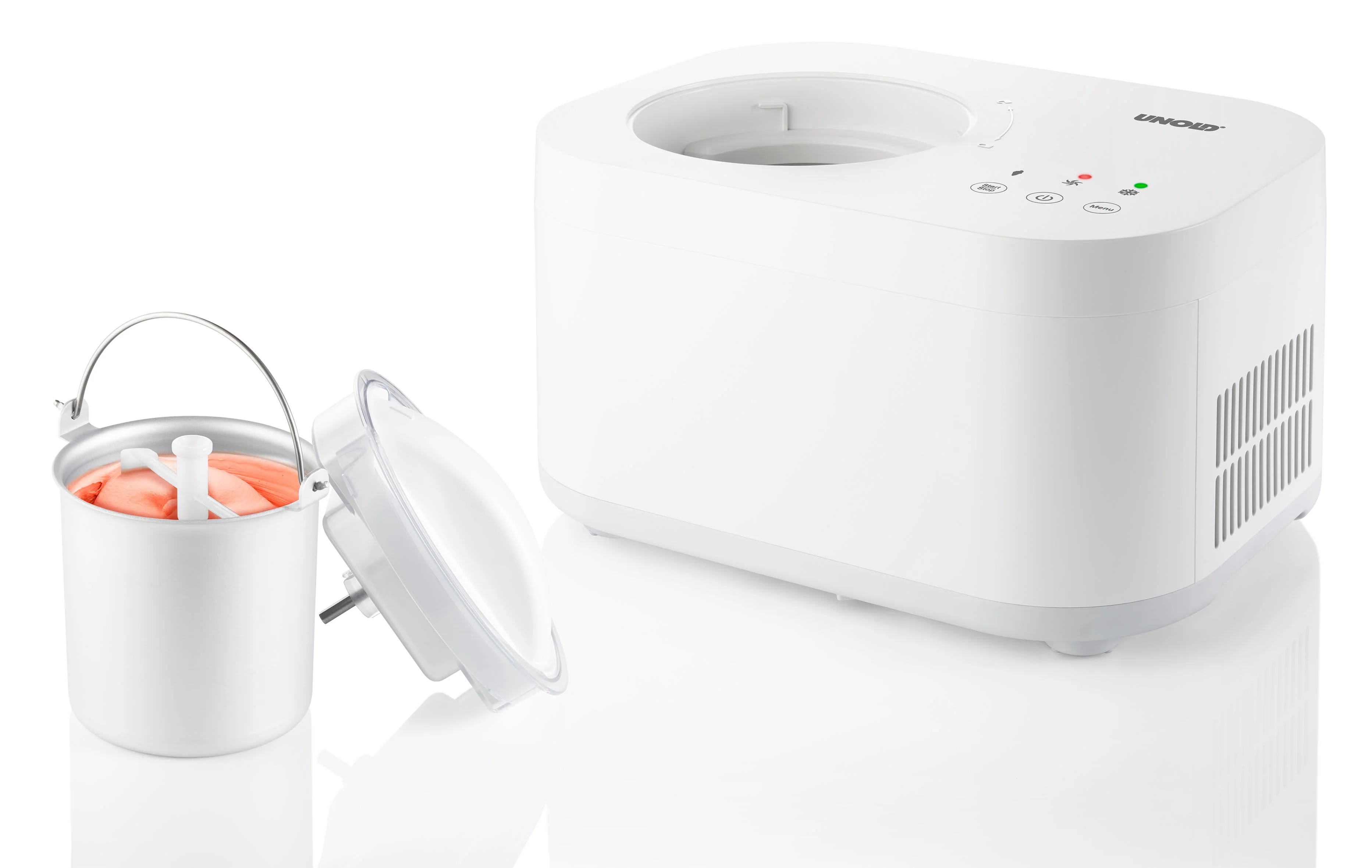 2025 Snesorbetmaskine med opskriftsbog 1 L