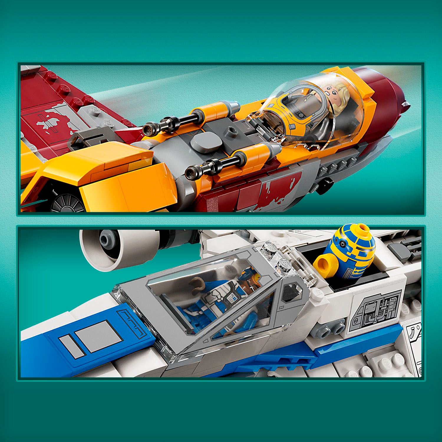 LEGO Star Wars: Ahsoka New Republic E-Wing vs. Shin Hati Starfighter 75364