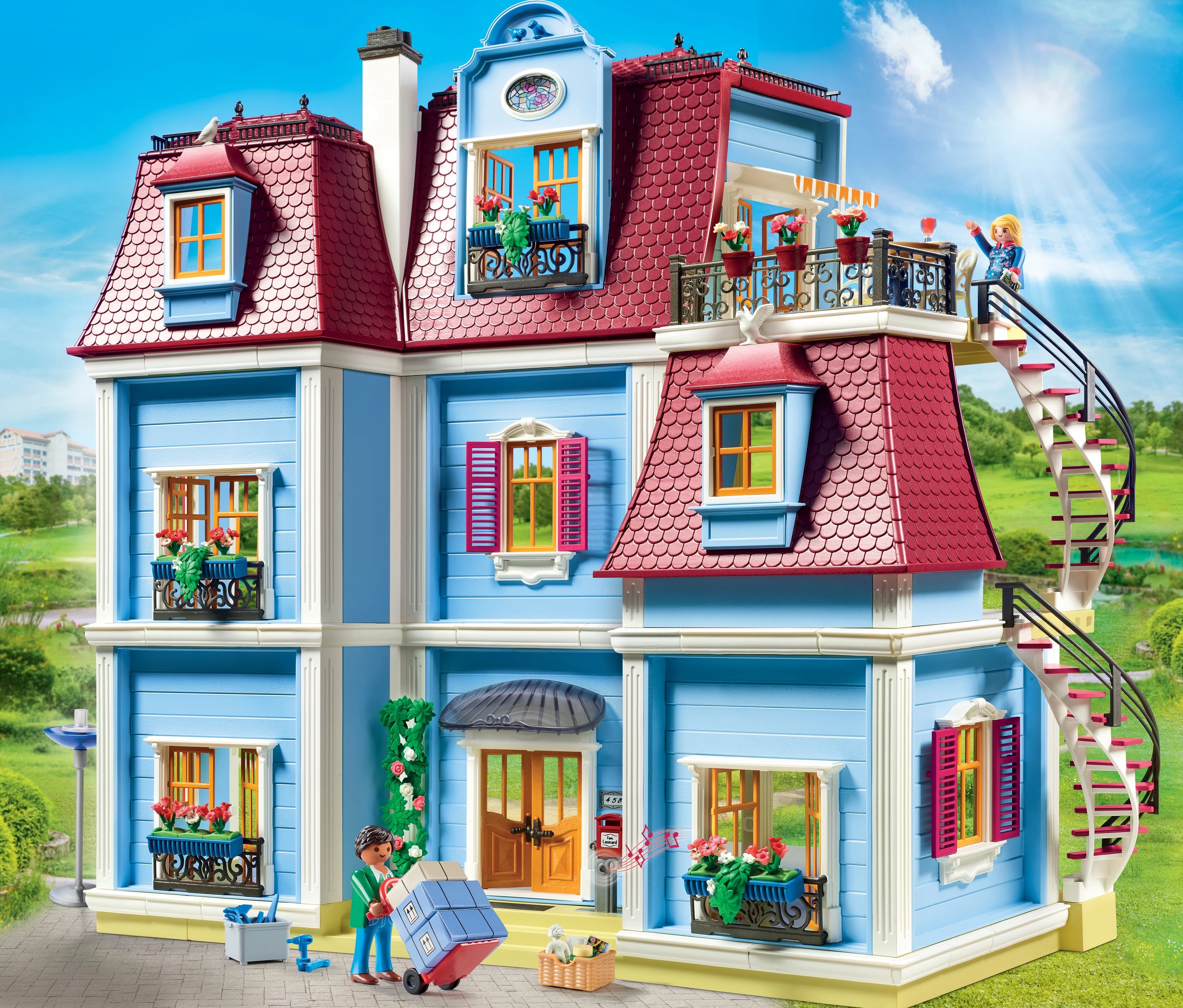 Maison de poupée Playmobil grand format (2025). Recommandée à partir de 4 ans.