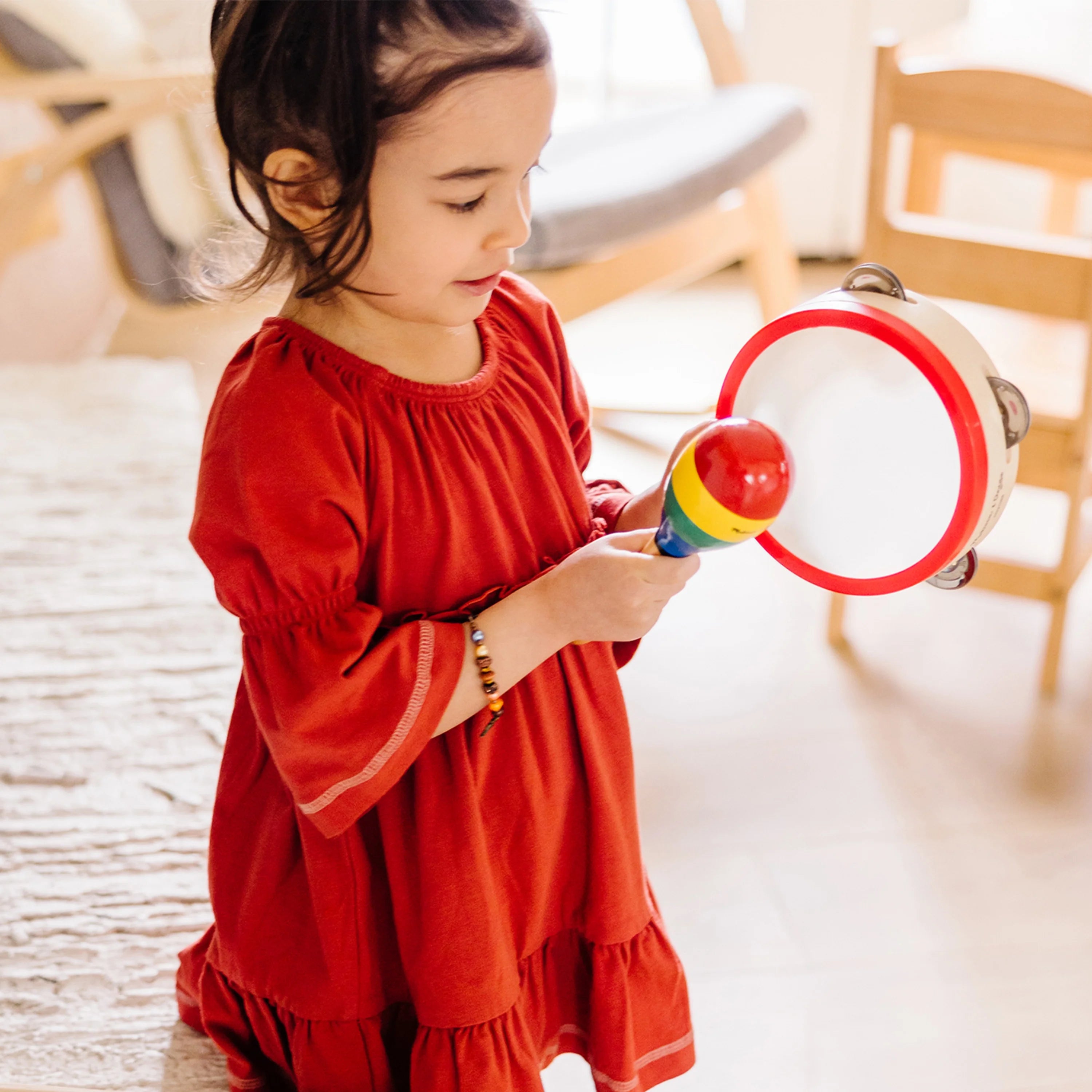 Melissa & Doug Band-in-a-Box Klatschen! High Five! Tap! – 10-teiliges Musikinstrumenten-Set