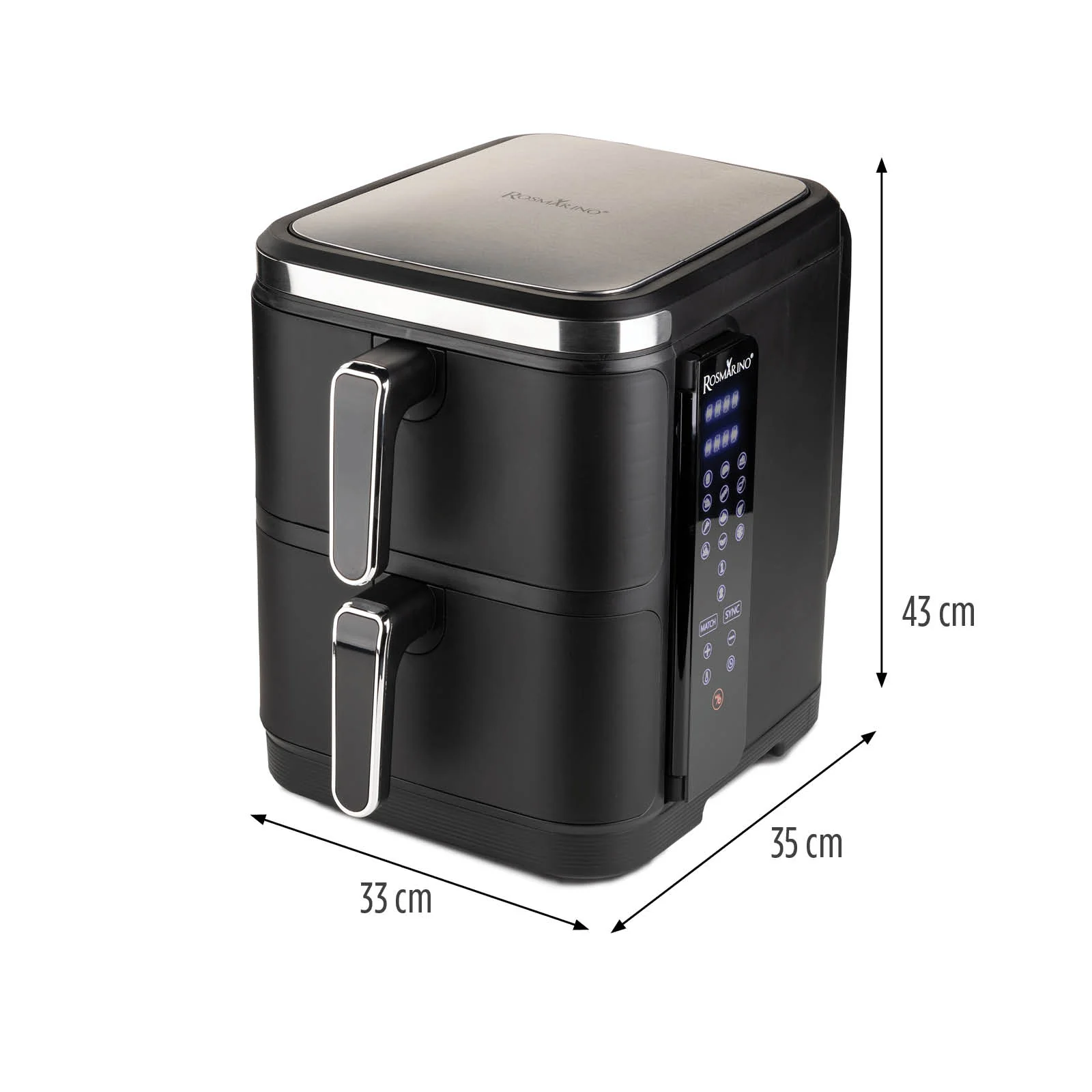 Rosmarino Tower XXL Heißluftfritteuse 2025 – 10,4 l