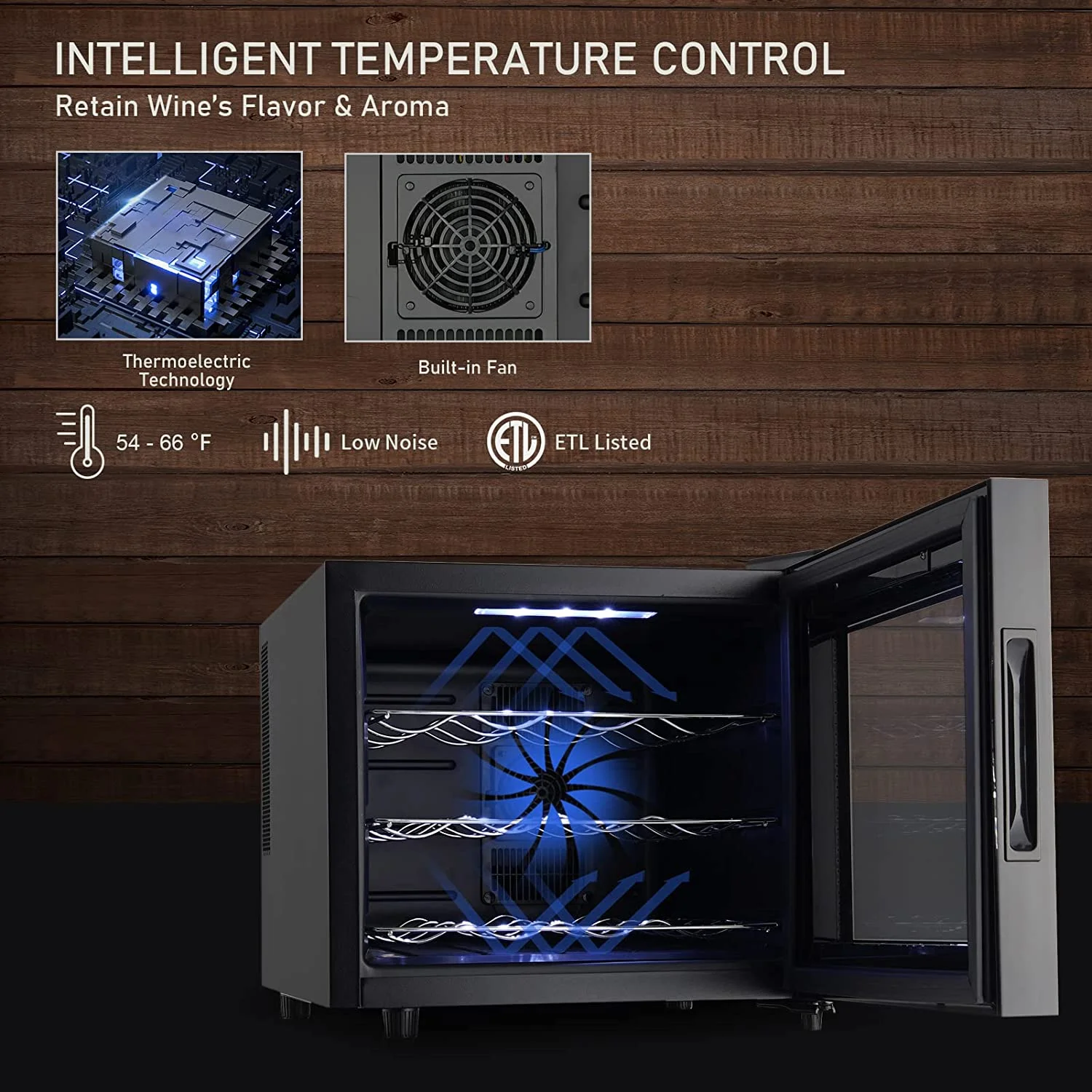 JINJUNYE Weinkühlschrank 2025. Kompakter Weinkühlschrank für 12 Flaschen. Mini-Weinkühlschrank für die Arbeitsplatte mit Temperaturregelung. Freistehender Weinkühlschrank mit Glastür für Zuhause, Büro und Bar. Geschenkidee für Männer