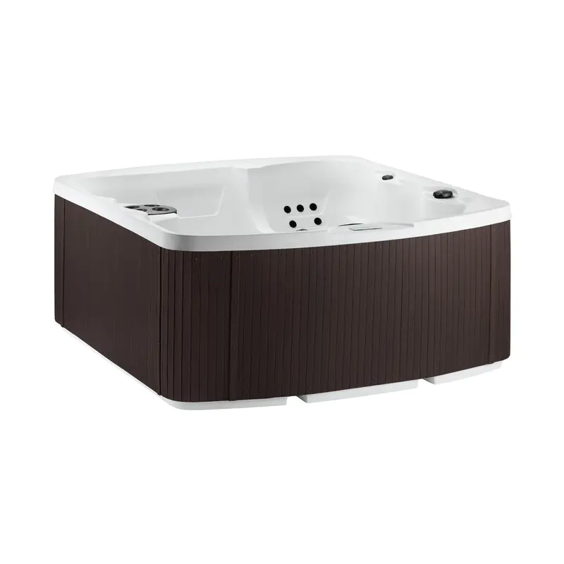 Lifesmart Spas – Rektangulært plug and play-spa til 5 personer. 23 dyser med ozongenerator. Espresso Color