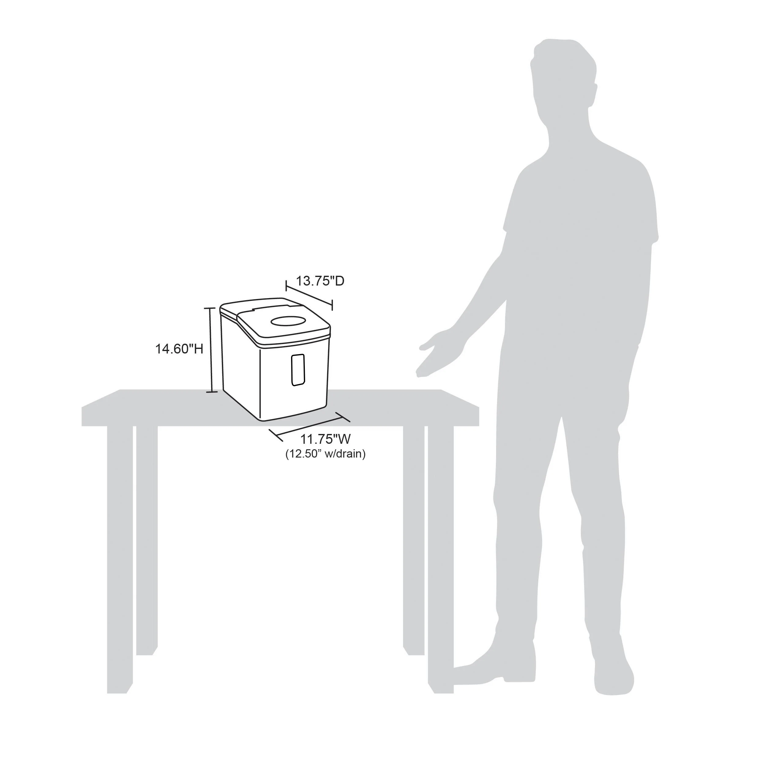 Newair® Tisch-Eiswürfelbereiter 2025 – Kugelförmige Eiswürfel