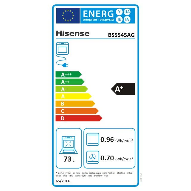 Hisense A+ Hydrolyseofen BS5545AG