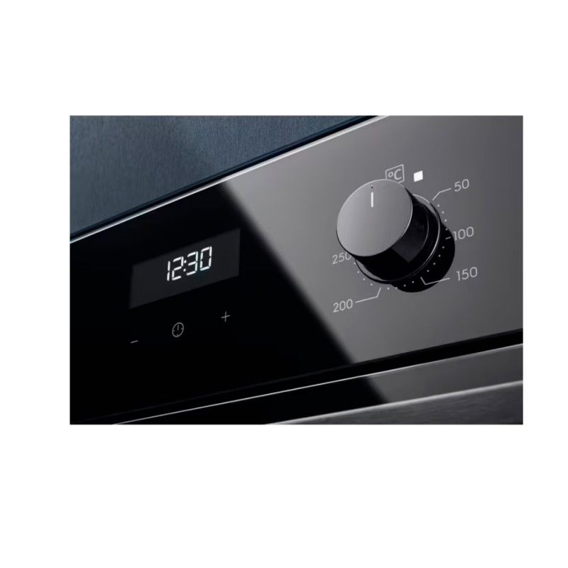 Electrolux Oef5h50bk Backofen, schwarzes Glas, Aquaclean