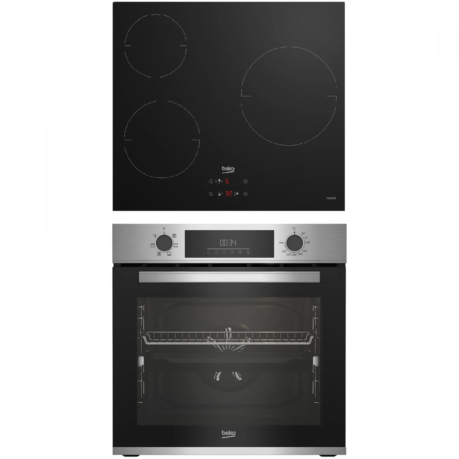 Beko BBSE12340XD Backofen und Induktionskochfeld
