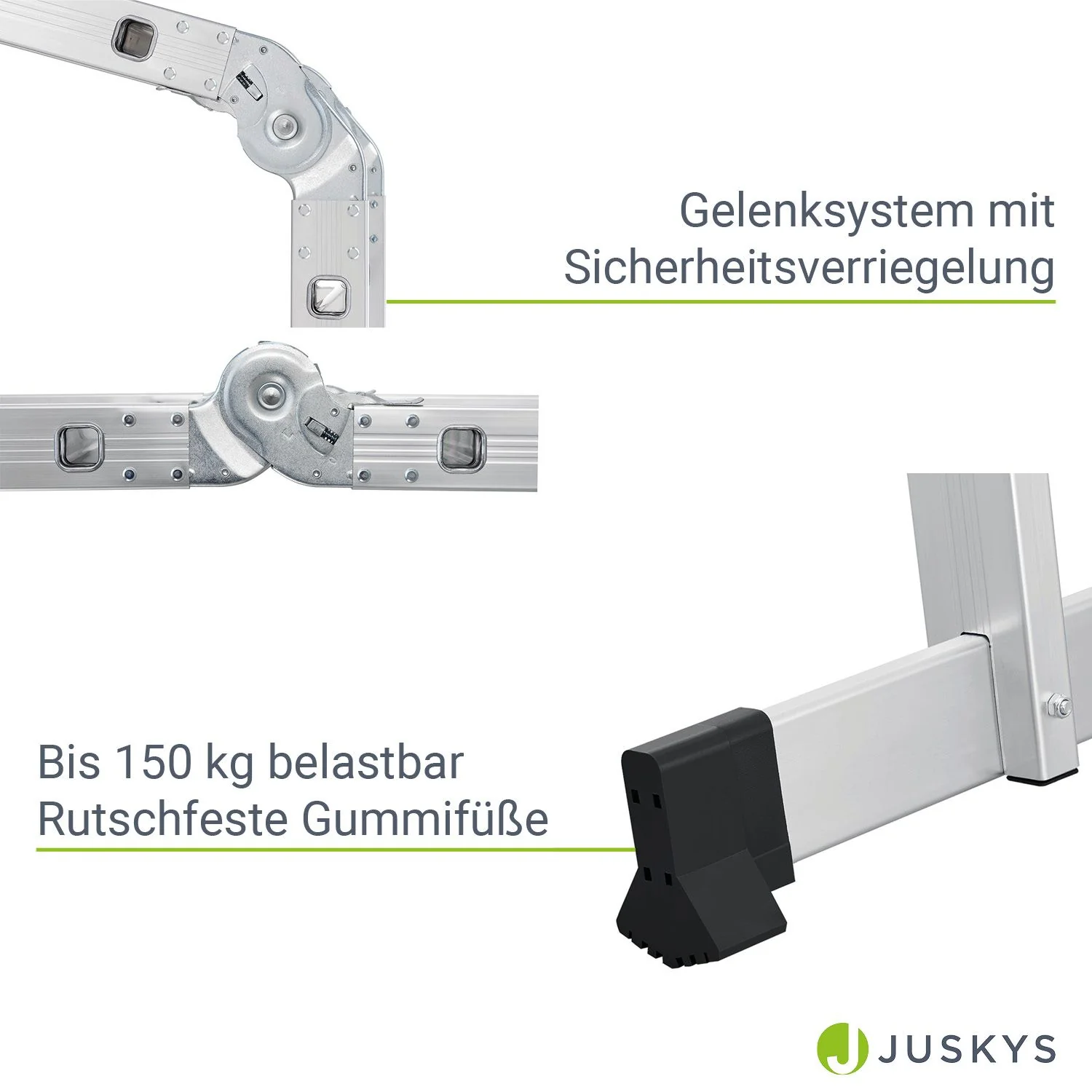 2025 Multifunktionale Aluminiumleiter 3,6 m – Vielseitig, stabil und kompakt