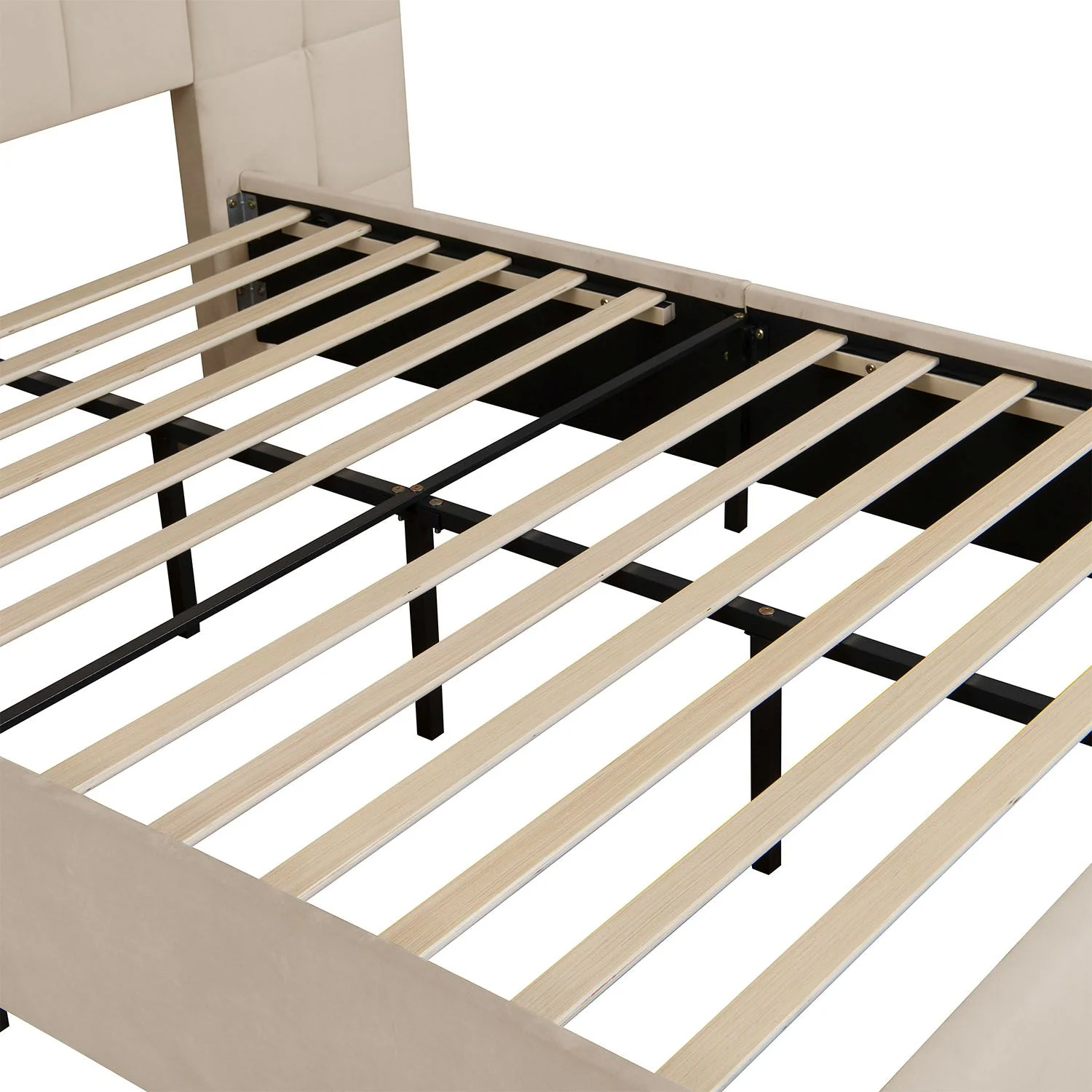 2025 Lit rembourré en velours Luzano