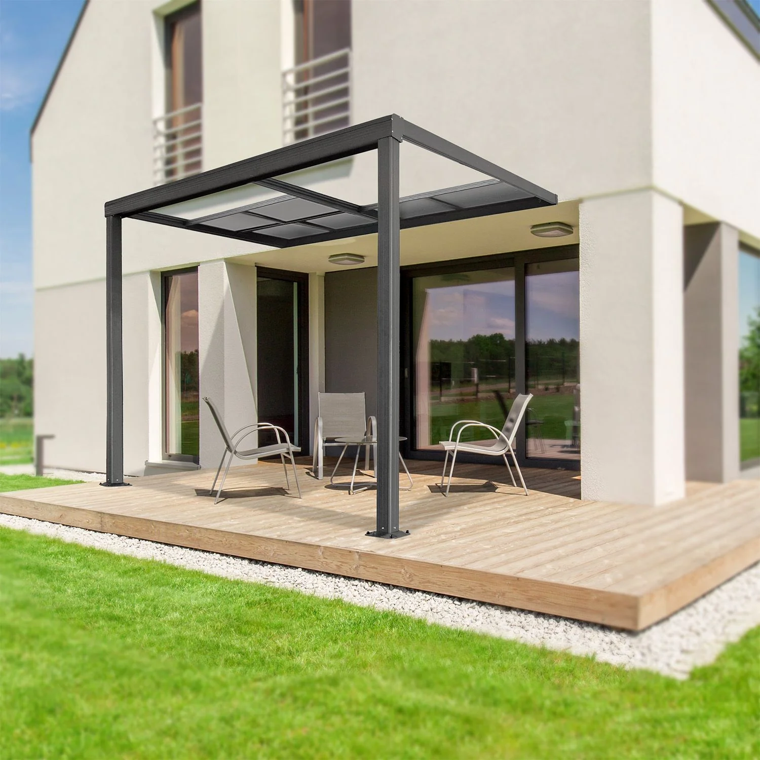 2025 Jakarta Terrassenmarkise mit Polycarbonatplatten