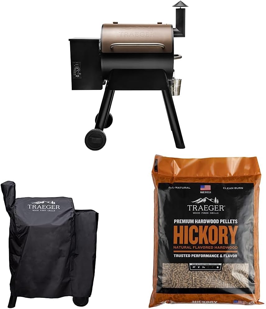 Traeger Pro 22 Elektrischer Pelletgrill und Smoker, Bronze