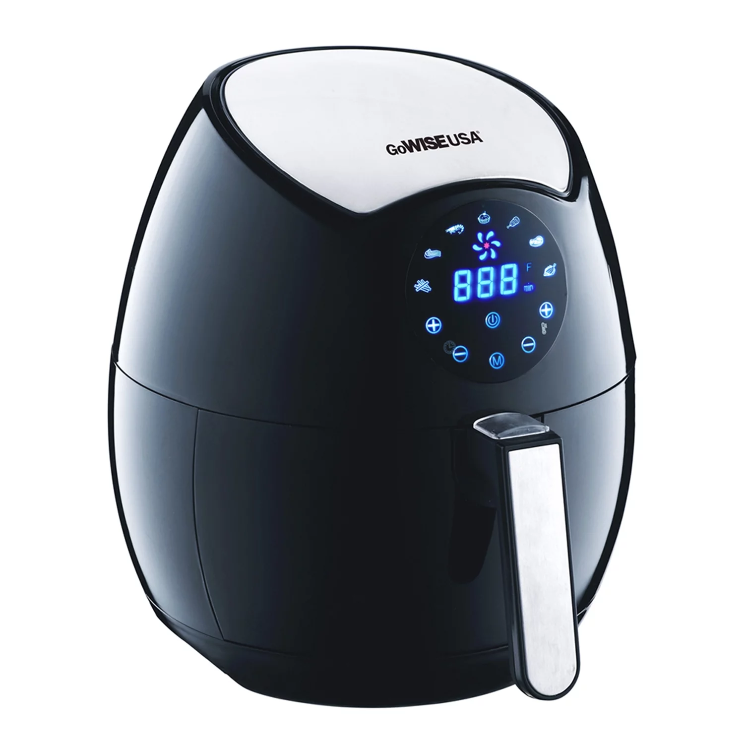 GoWISE USA GW22621 4. generations elektrisk airfryer. Sort. 3,7 liter. 1400 W. Ny
