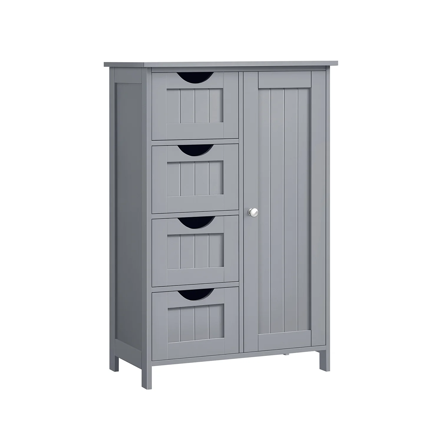 Schmaler Badezimmerschrank mit Schubladen und verstellbarem Einlegeboden