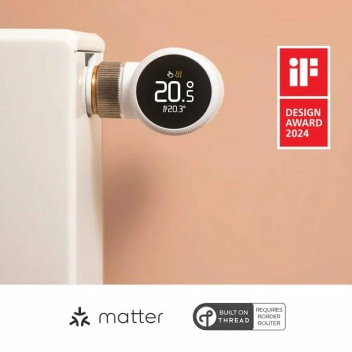 2025 Smart Radiatortermostat – App-styring og Smart Home-integration. Nem installation. Energieffektiv. Kompatibel med standardradiatorer.