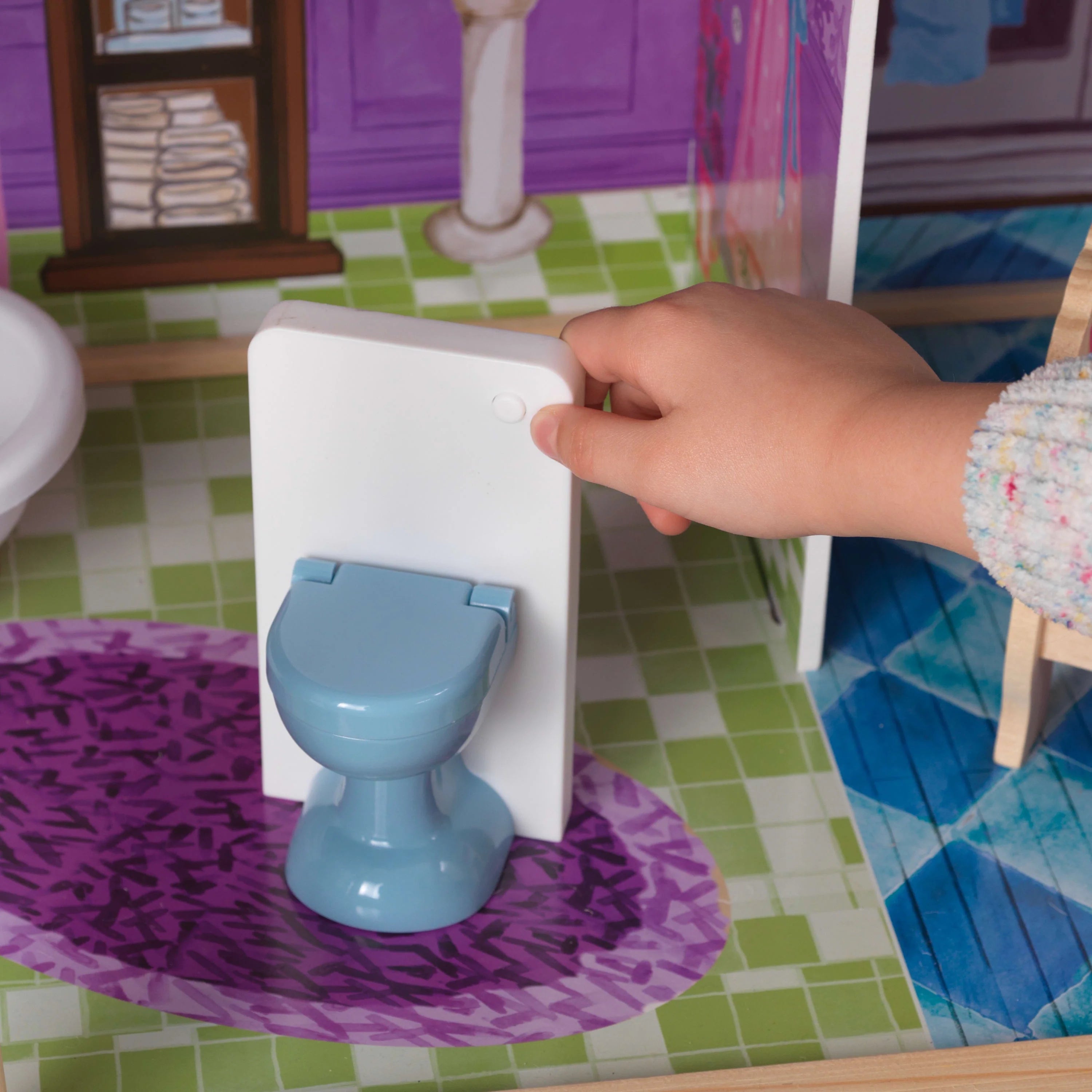 KidKraft Mein verträumtes Puppenhaus aus Holz mit 14 Zubehörteilen