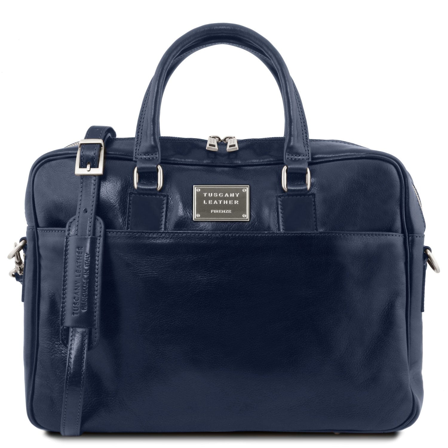 Urbino - Leather laptop briefcase with front pocket | TL141241