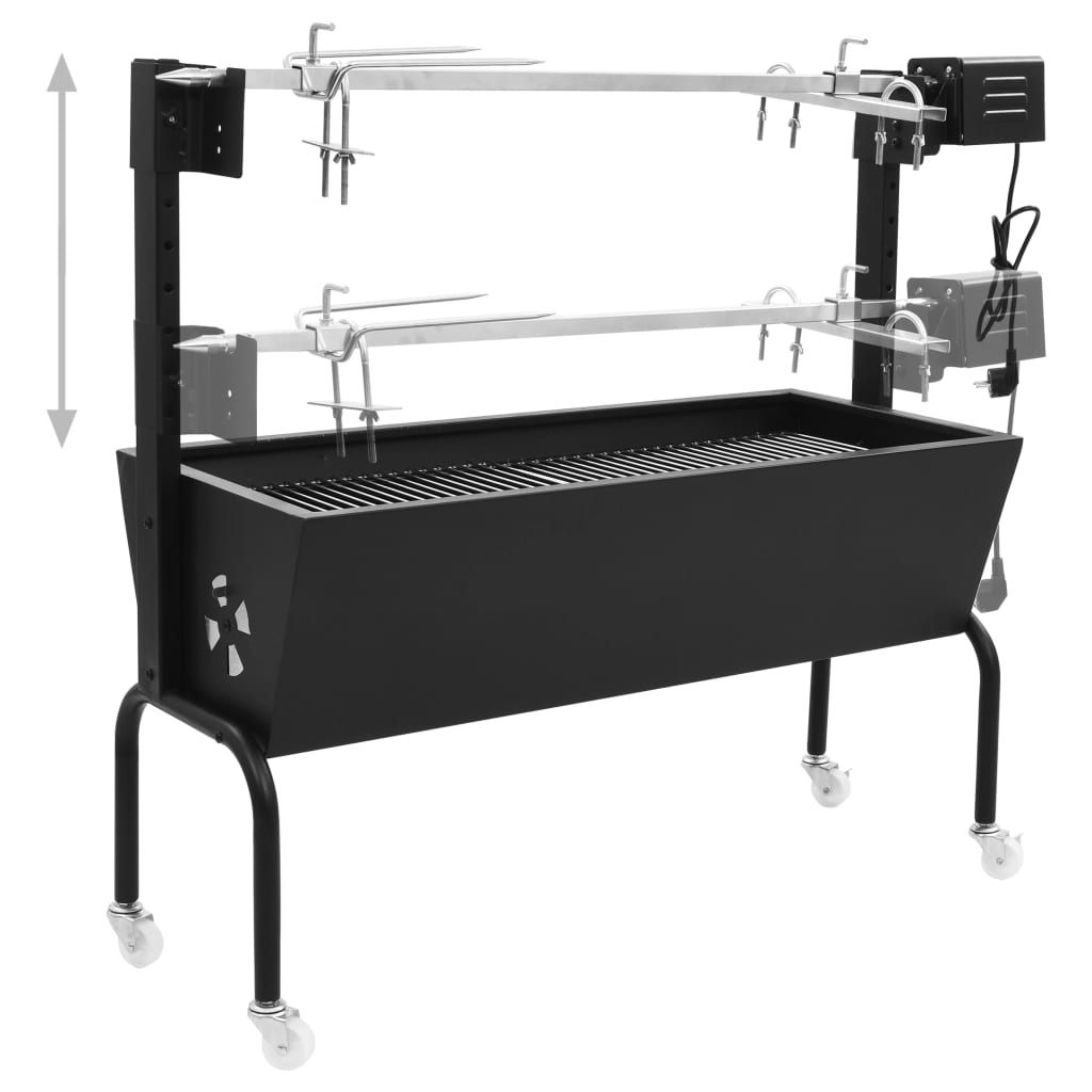 Vidaxl Elektrischer Grillspieß aus Edelstahl
