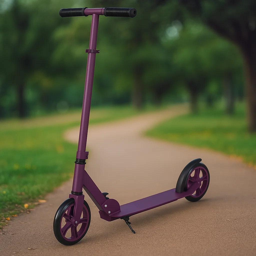 Trottinettes pour enfants, violet/noir, adaptées aux enfants de 6 à 12 ans - EpIoIByv60JQ
