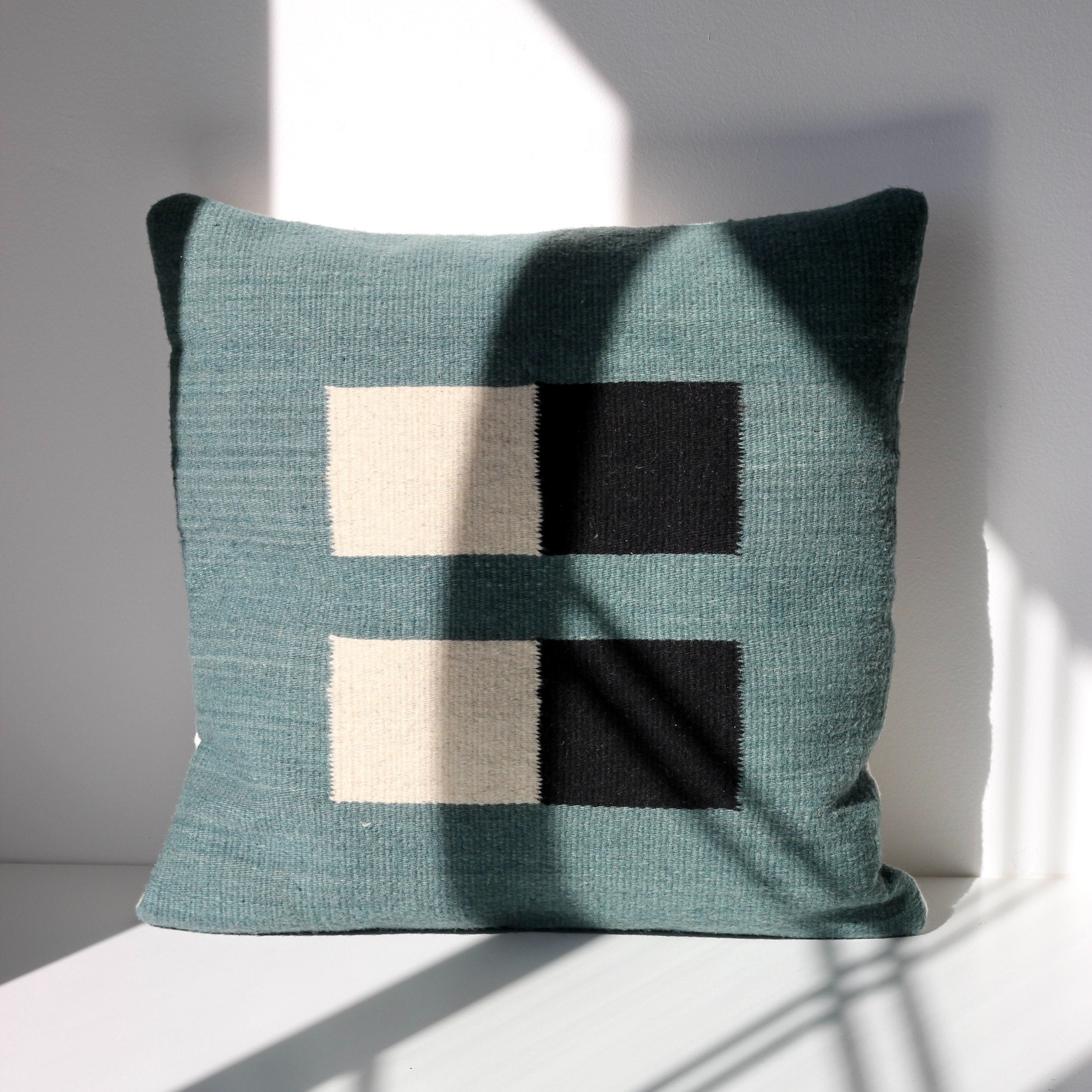 Pillow 04: Blue + Black