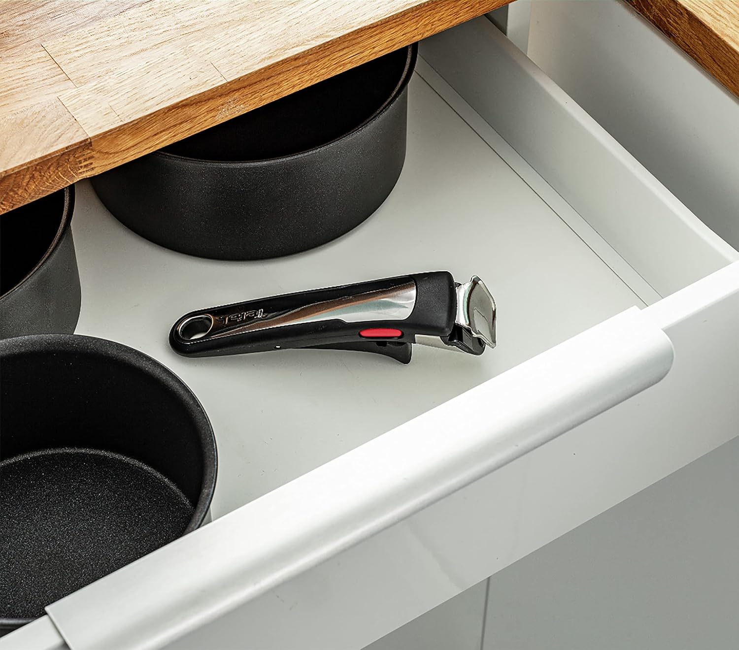 Tefal Ingenio Unlimited On – 3er-Set Töpfe (16/18/20 cm) + abnehmbarer Griff | Induktionsgeeignet, antihaftbeschichtet, mit Titanbeschichtung, Thermo-Signal, PFOA-frei, spülmaschinen- und ofenfest