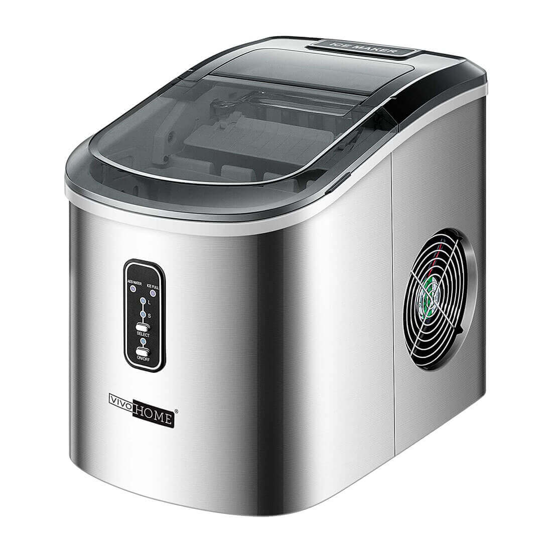 Machine à glaçons automatique en acier inoxydable en forme de balle 2025 – Production de 12 kg/jour