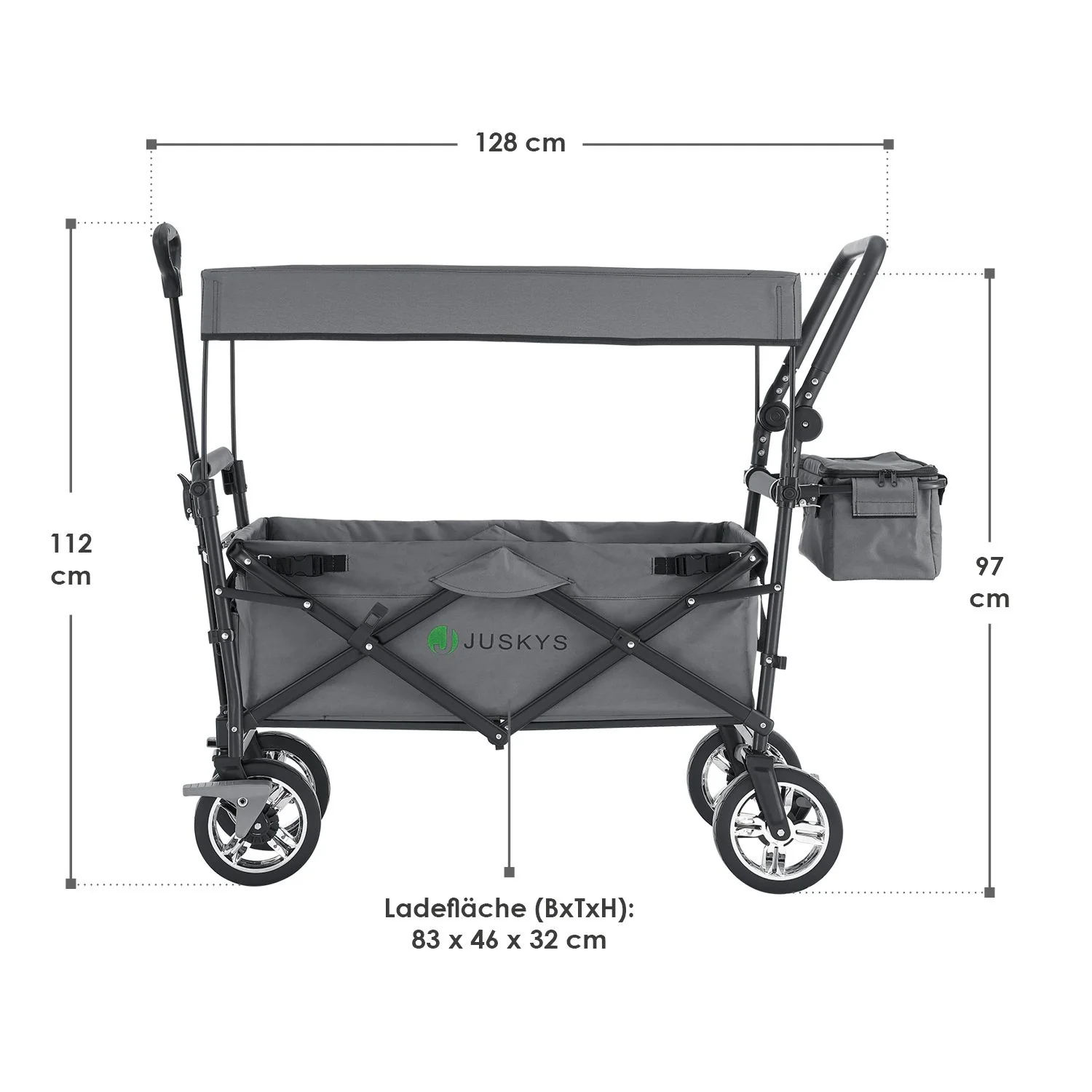 Poussette pliante 2025 avec toit et sac