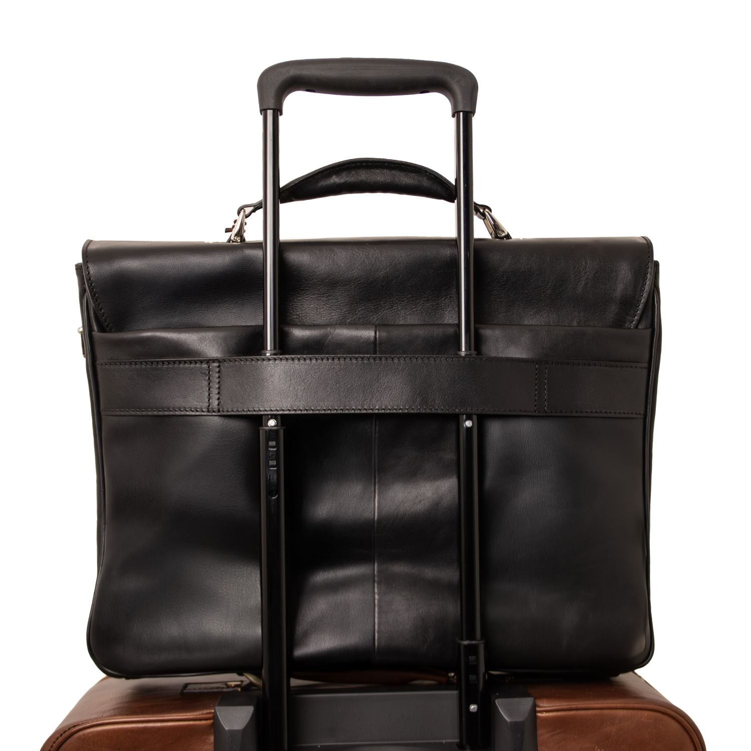 Alessandria - Matte leather multi compartment laptop briefcase | TL142067