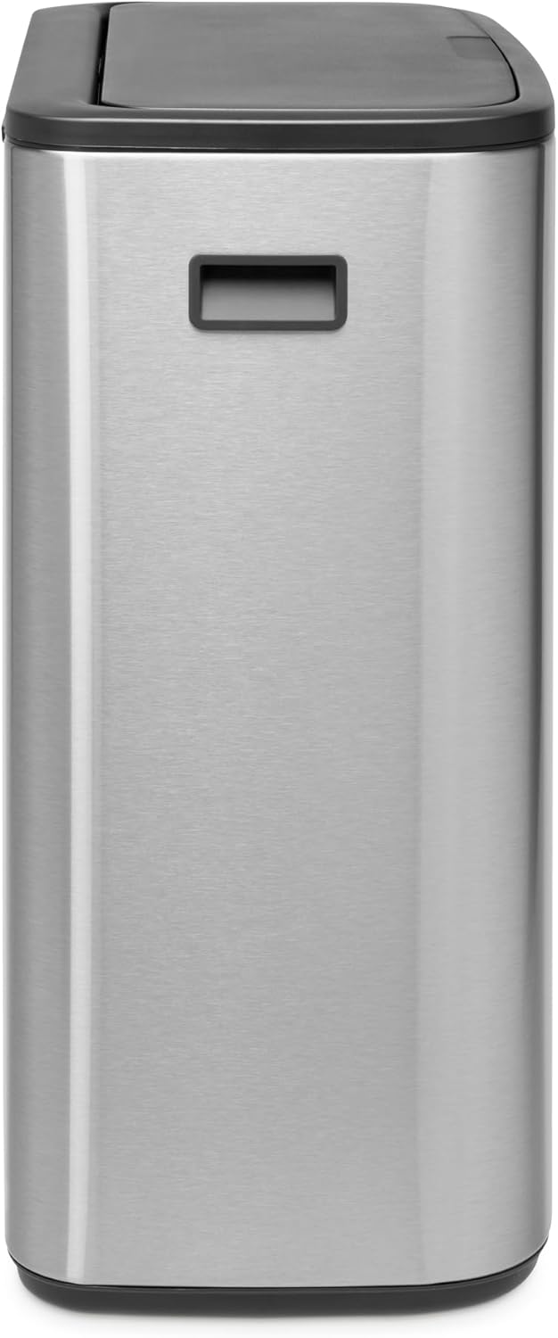 Brabantia Abfalleimer, Stahl matt, Anti-Fingerprint, 2 x 30 l