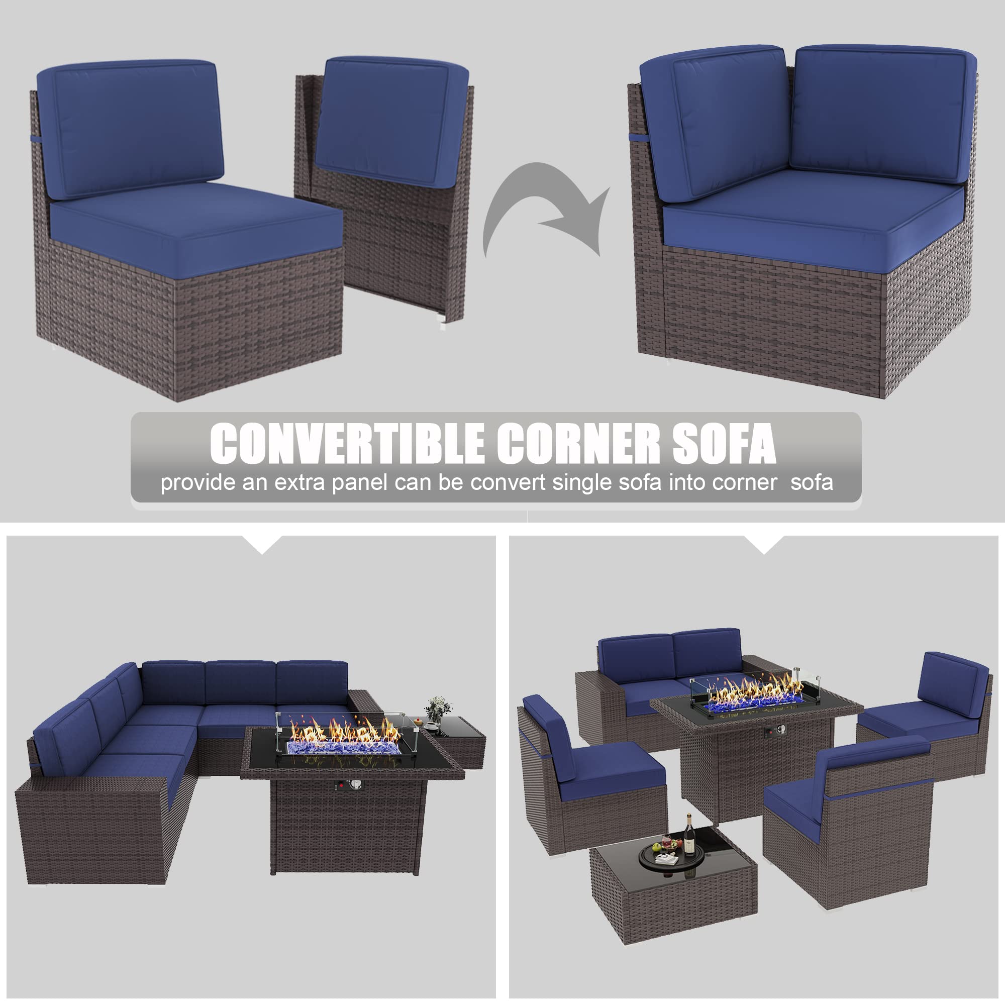 LayinSun udendørs sektionsmøbler til samtaler